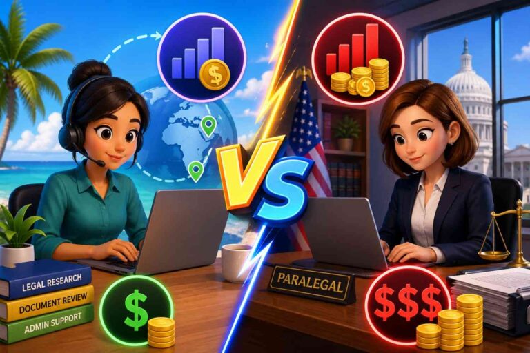 Offshore LVA vs. US Paralegal Salaries in 2026