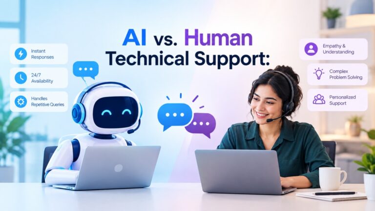 AI vs. Human Technical Support: Finding the Right Balance 